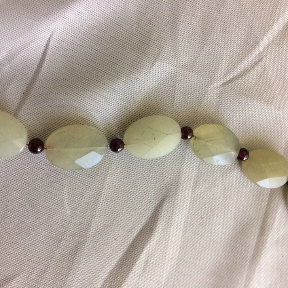 NWTS Bracelet Aventurine flat faceted beads. - Picture 3 of 3